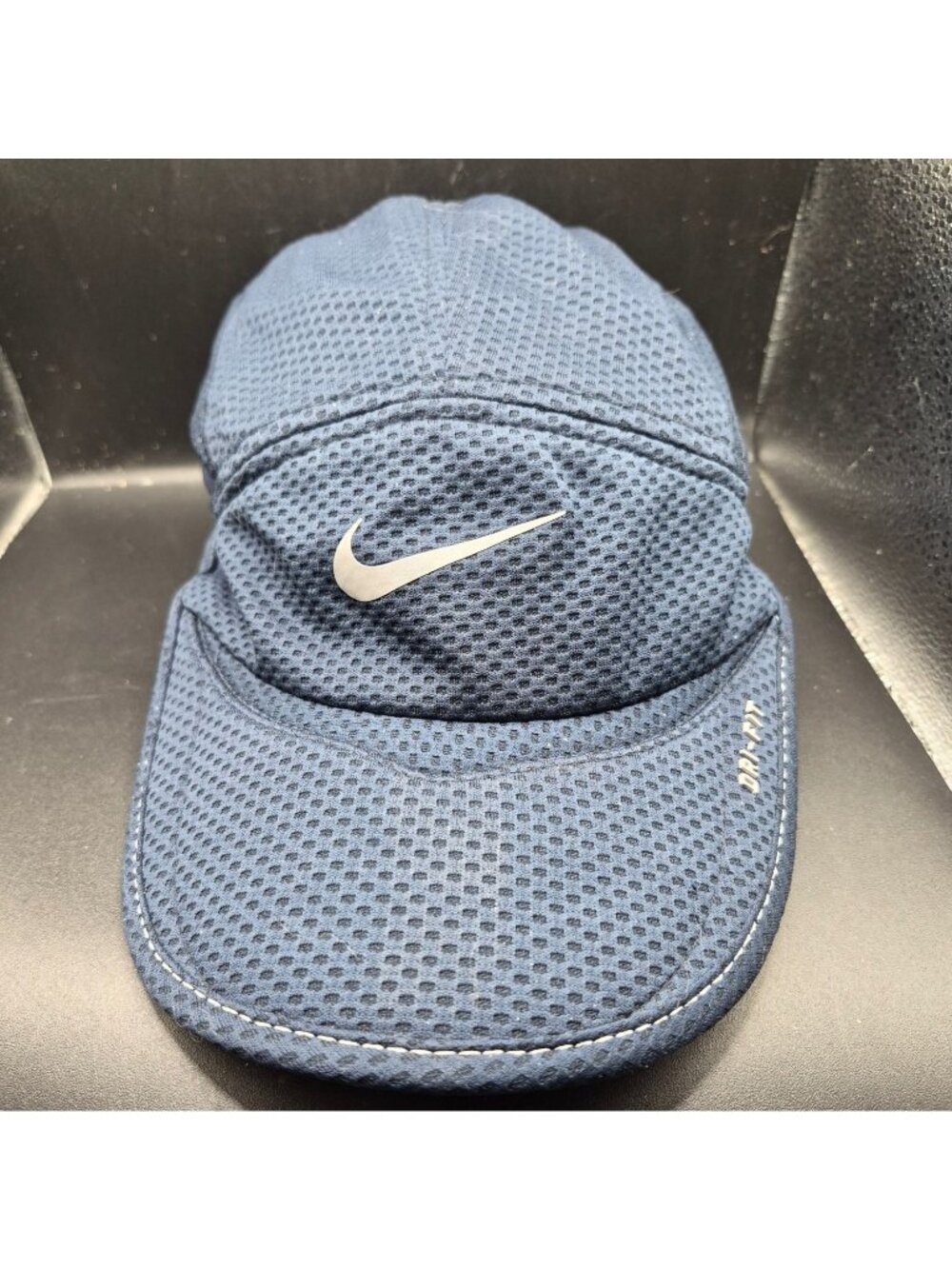Nike Daybreak Dri-Fit Blue Mesh Running Hat Adjustable Lightweight